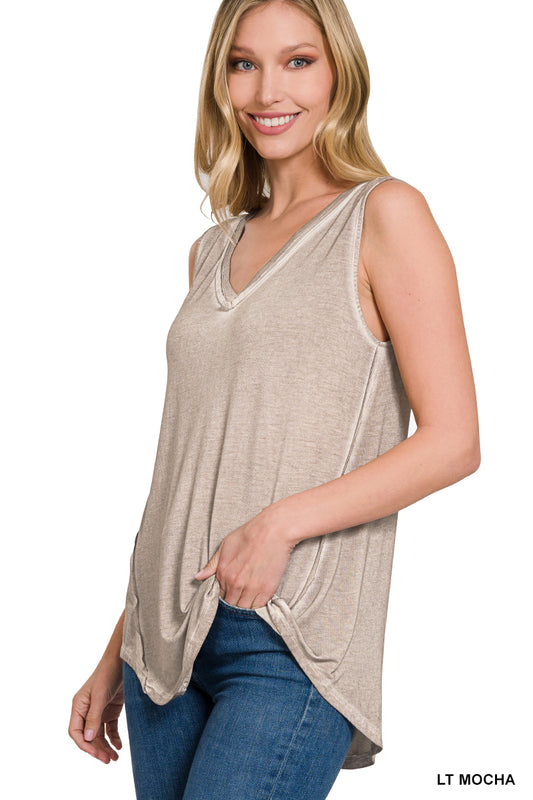 Side Ruched Tank Top – Olive + Hart Boutique