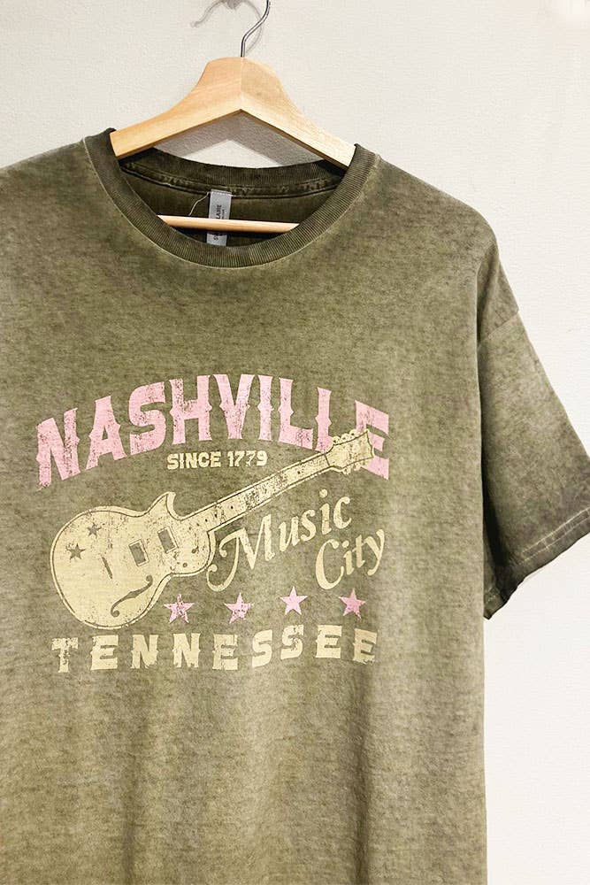 Nashville Oil-Washed Tee