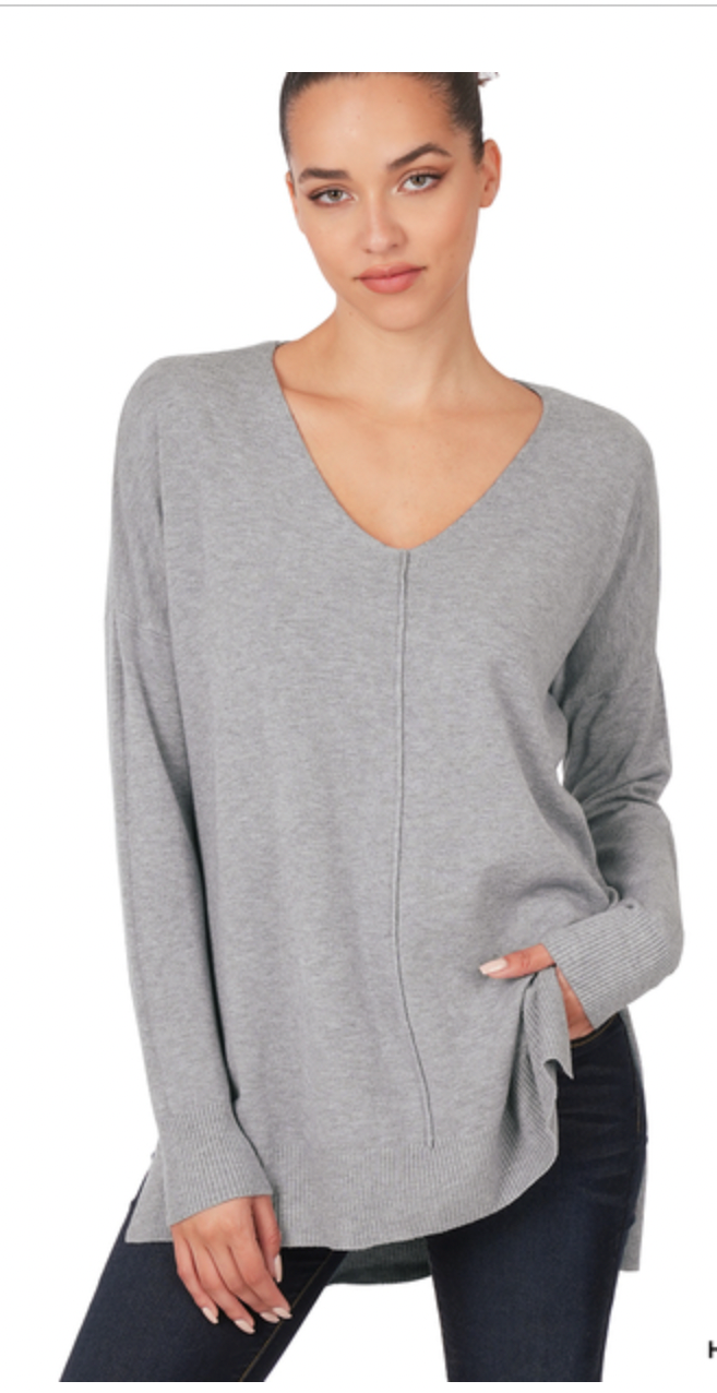 HALLIE V-NECK SWEATER